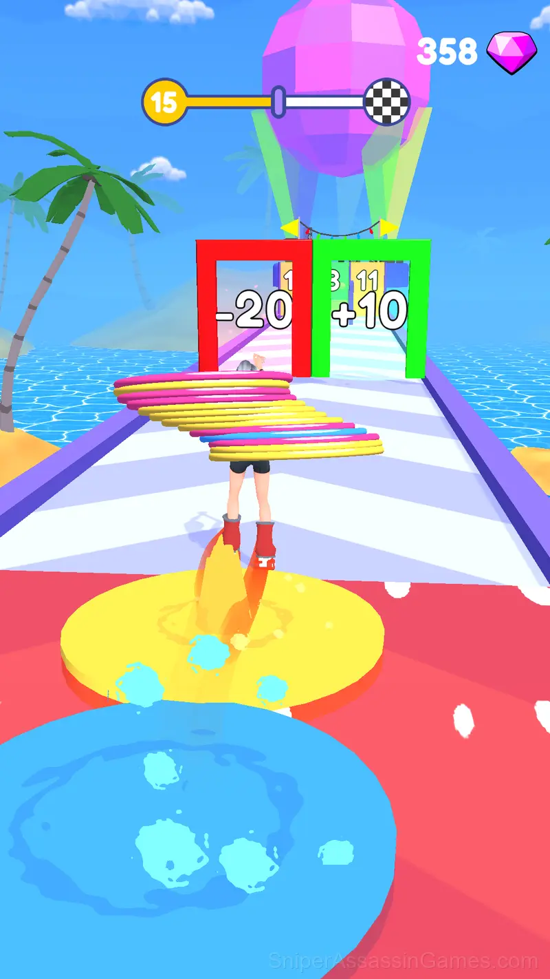Hula Hoop Race gameplay screenshot 6