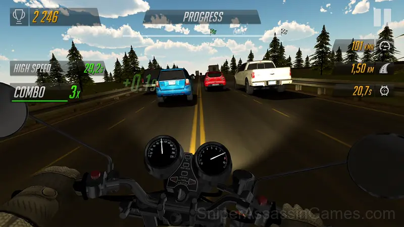 Motorcycle Racer: Road Mayhem gameplay screenshot 2
