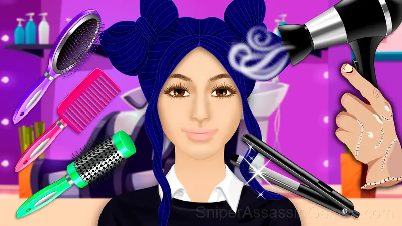 Beauty Salon Wednesday gameplay screenshot 1