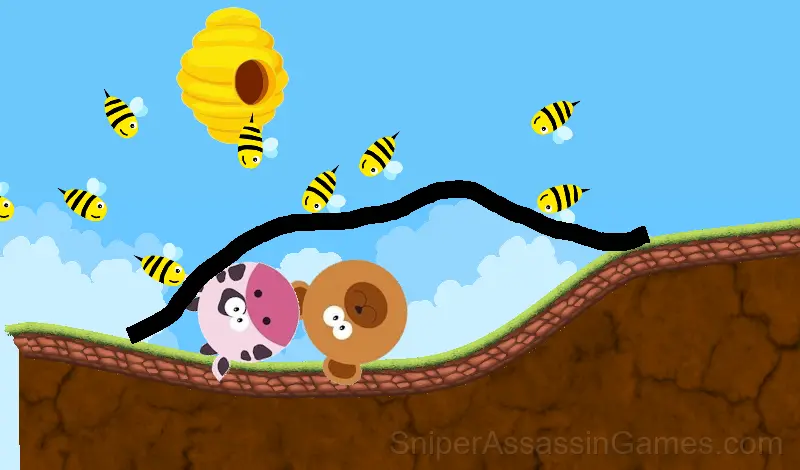 Play Draw the Line: Protecting Animals from Bees