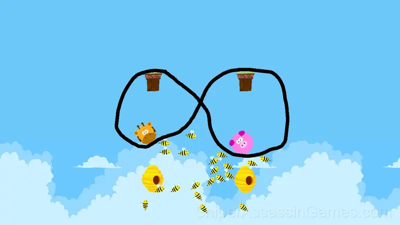 Draw the Line: Protecting Animals from Bees gameplay screenshot 2