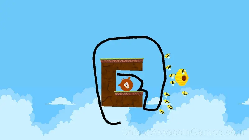 Draw the Line: Protecting Animals from Bees gameplay screenshot 5