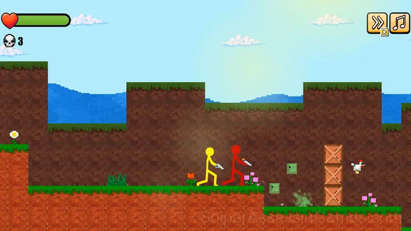 Stickman vs Zombies: Stickman Party Warriors gameplay screenshot 1
