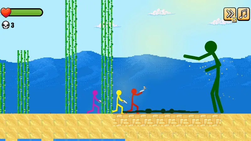 Stickman vs Zombies: Stickman Party Warriors gameplay screenshot 4