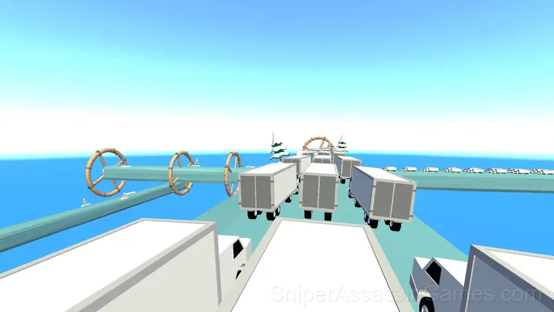 Truck parkour gameplay screenshot 4