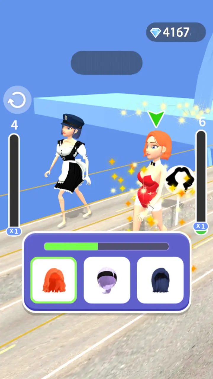 Fitness and Dressing Race gameplay screenshot 1