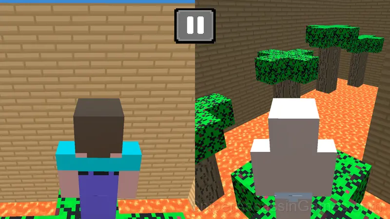 MCParkour Noob & Noob Baby gameplay screenshot 1
