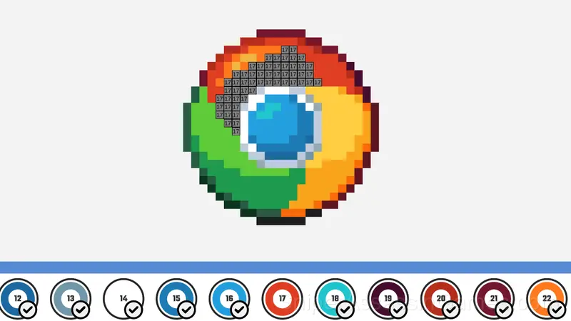 Pixel art Logo Coloring gameplay screenshot 2