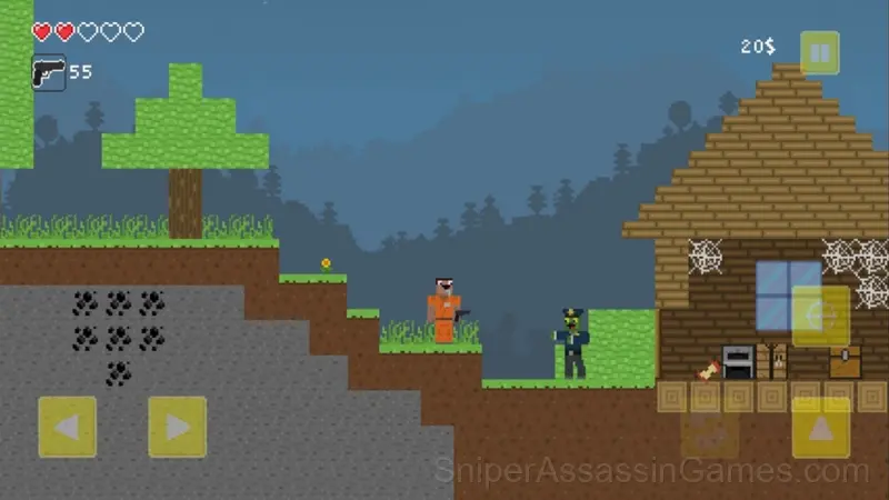Noob vs Hacker 2 shooter gameplay screenshot 1
