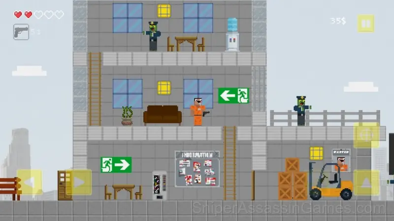Noob vs Hacker 2 shooter gameplay screenshot 2