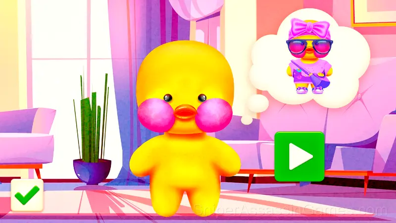 Lalafanfan Duck Stylist: Dress Up gameplay screenshot 1