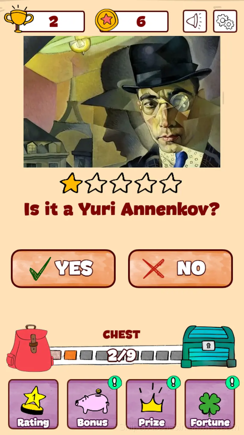 Trivia quiz: Paintings gameplay screenshot 3