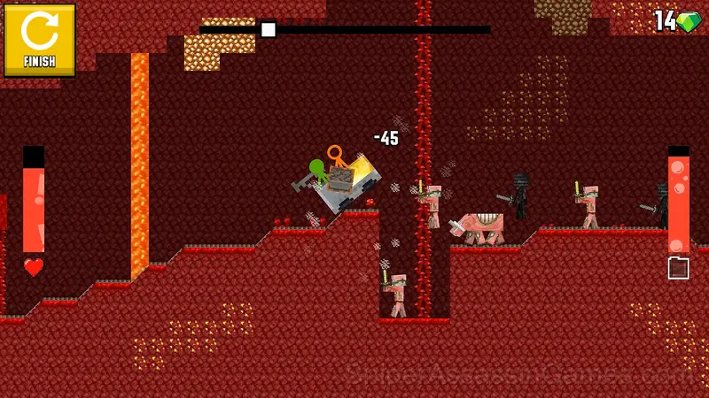 Stickman carts: roller coaster stick gameplay screenshot 1