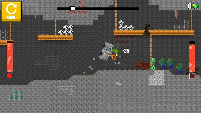 Stickman carts: roller coaster stick gameplay screenshot 4
