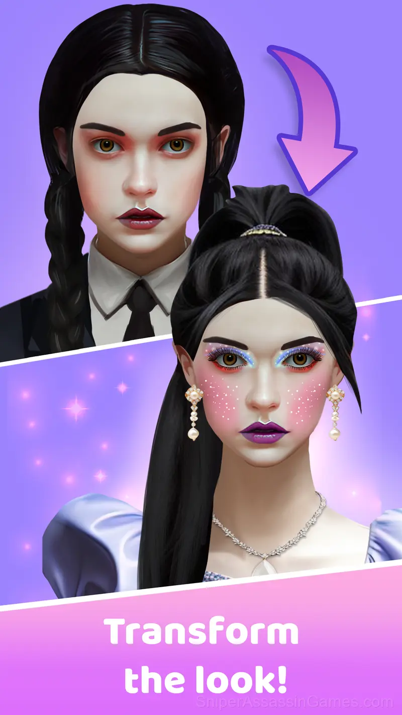 ASMR Makeup: Spa Salon Wednesday gameplay screenshot 1
