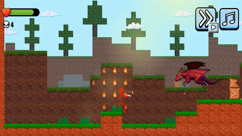 Stickman Zombie vs Stickman Hero gameplay screenshot 1