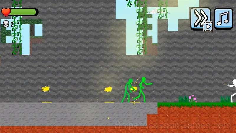 Stickman Zombie vs Stickman Hero gameplay screenshot 2
