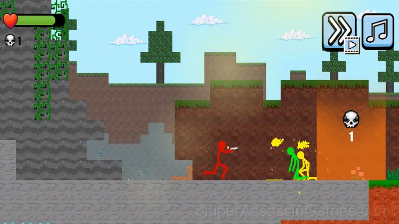 Stickman Zombie vs Stickman Hero gameplay screenshot 3