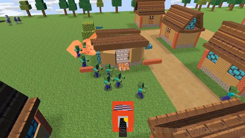 Noob saves the village gameplay screenshot 4