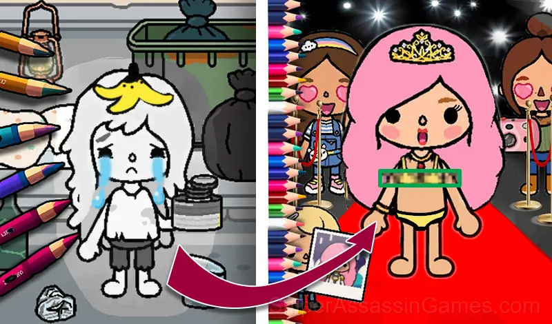 Play Color Game Toca Boca for kids
