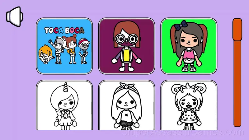 Color Game Toca Boca for kids gameplay screenshot 1