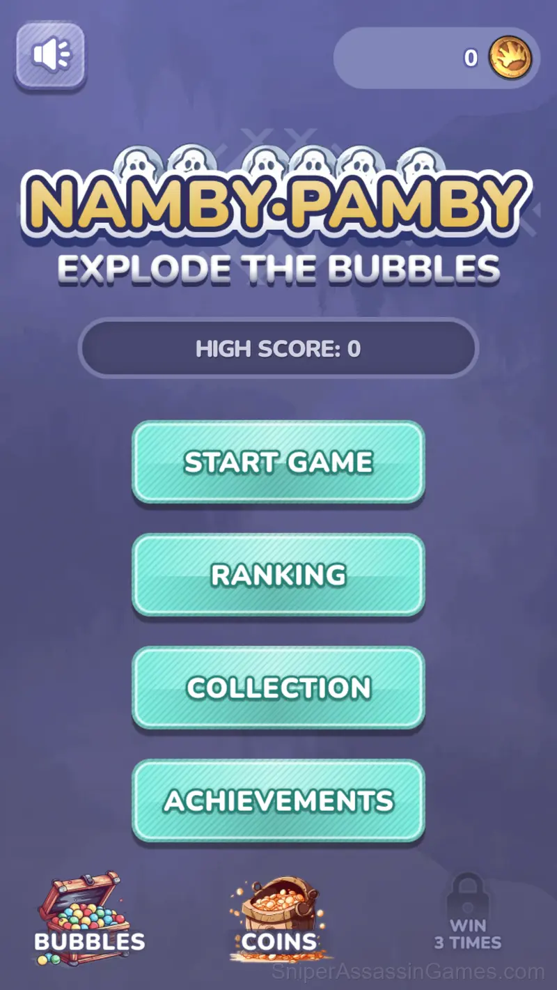 Namby-Pamby Explode the bubbles gameplay screenshot 1
