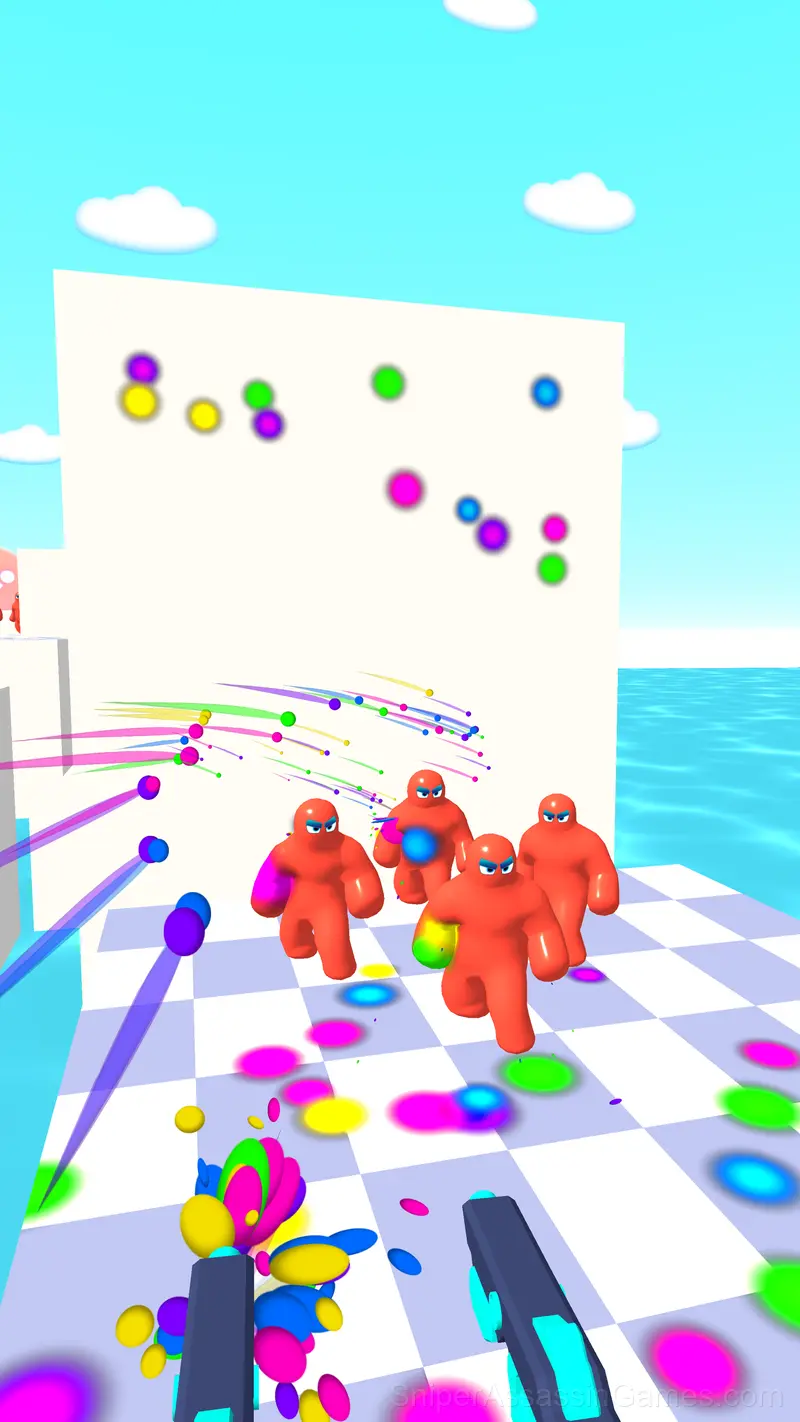 Gun and Paint: Jelly Shooter 3D gameplay screenshot 4