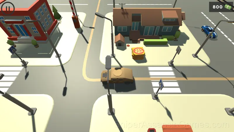 Pizza delivery 3D gameplay screenshot 3
