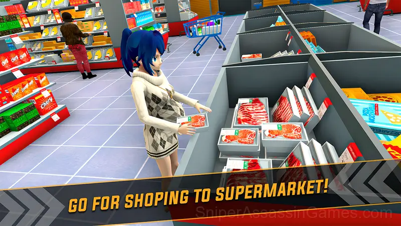 Anime. Pregnant Mother gameplay screenshot 1