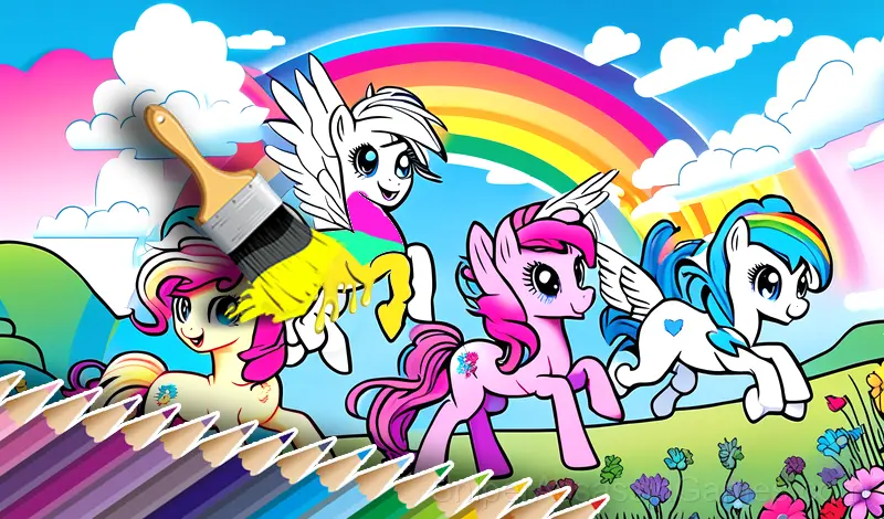 Play Color Game - My little pony, for kids