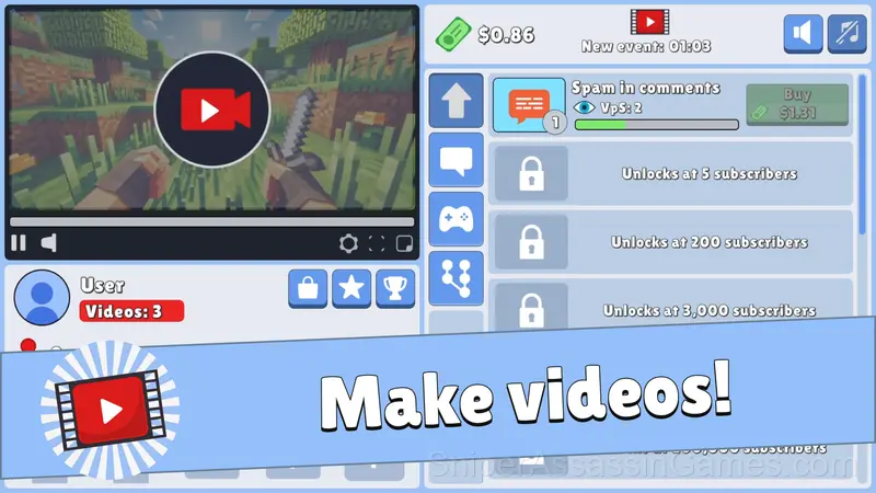 Let's Play: Tuber Clicker gameplay screenshot 1