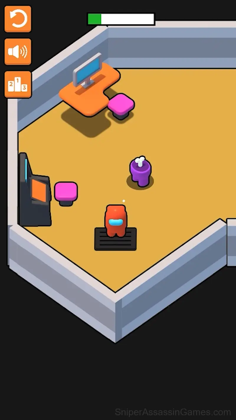 Red Among vs Crew: a killer is among us gameplay screenshot 1