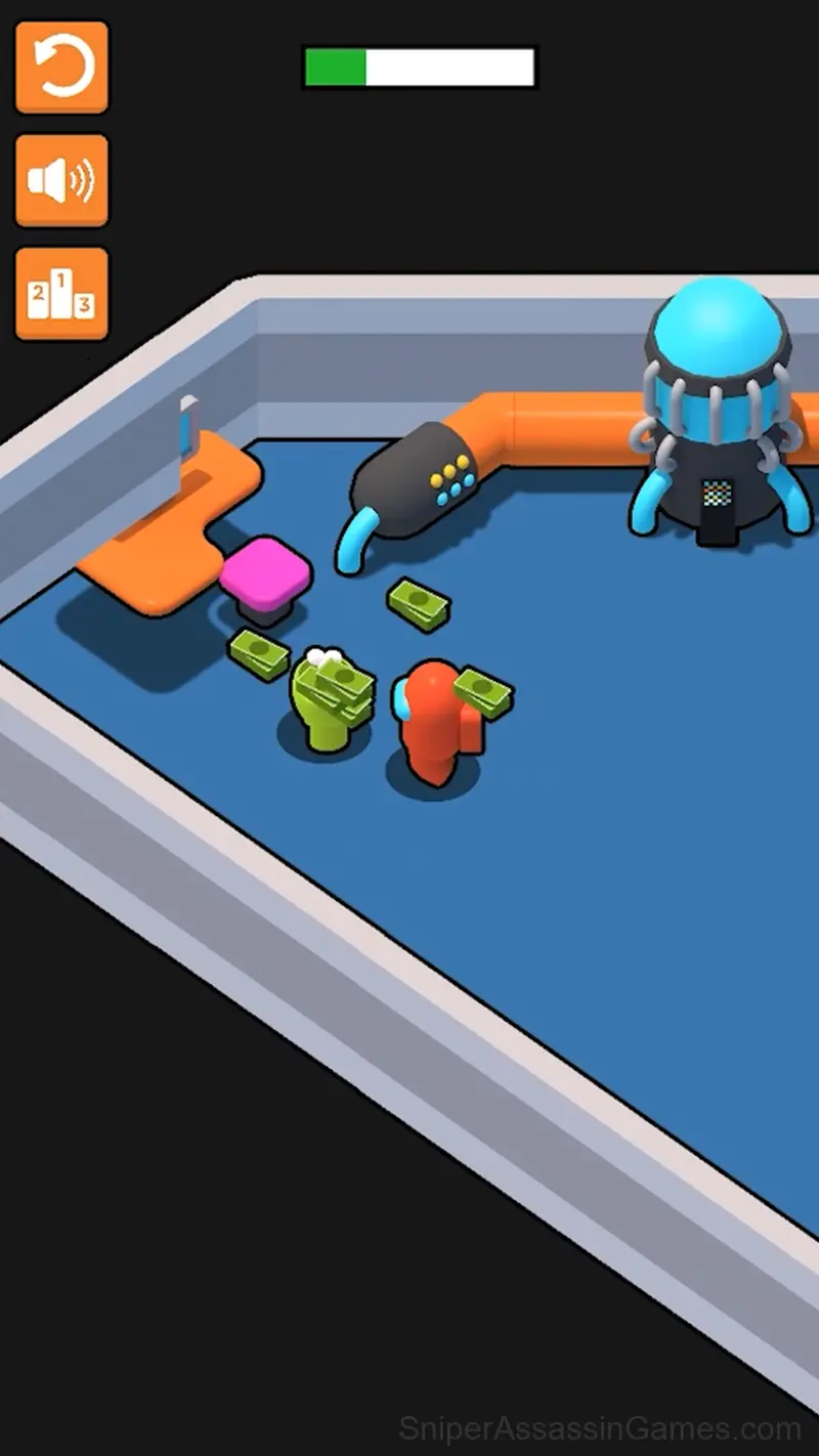 Red Among vs Crew: a killer is among us gameplay screenshot 2