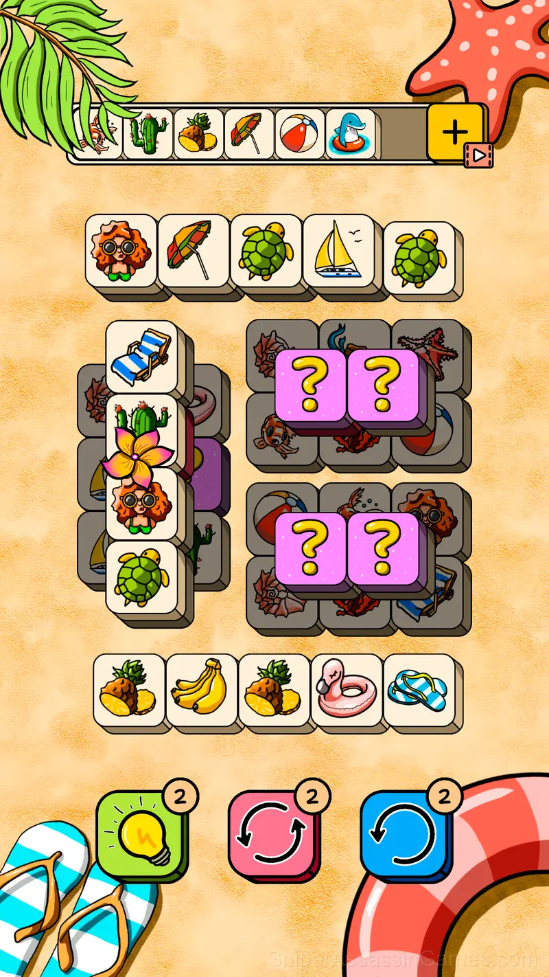 Little Tiles Mahjong Match 3 gameplay screenshot 1