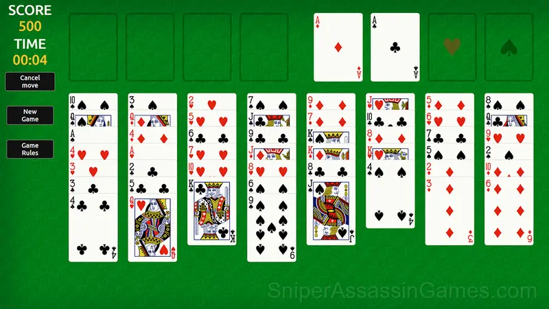 Solitaire FreeCell Classic gameplay screenshot 1