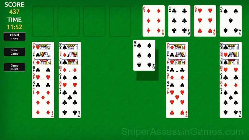 Solitaire FreeCell Classic gameplay screenshot 2