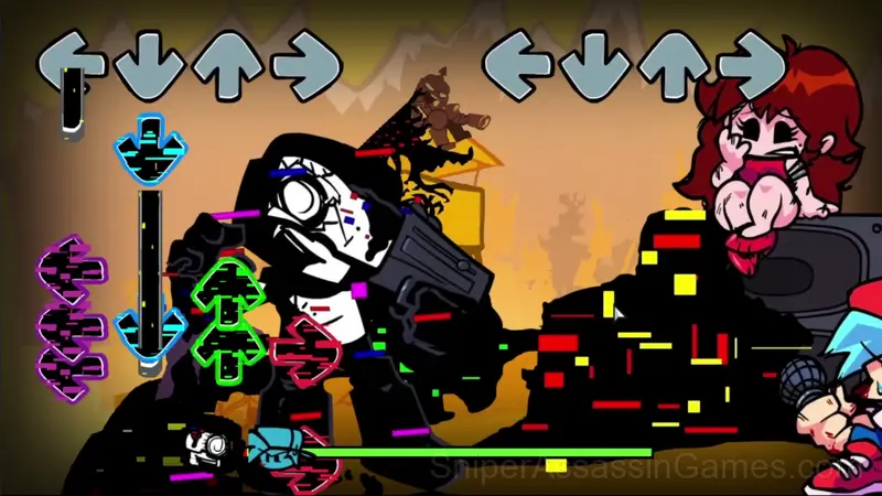 Friday Night Funkin' Corrupted Night gameplay screenshot 1