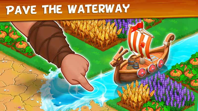 Vikings and Dragon Island Farm gameplay screenshot 1