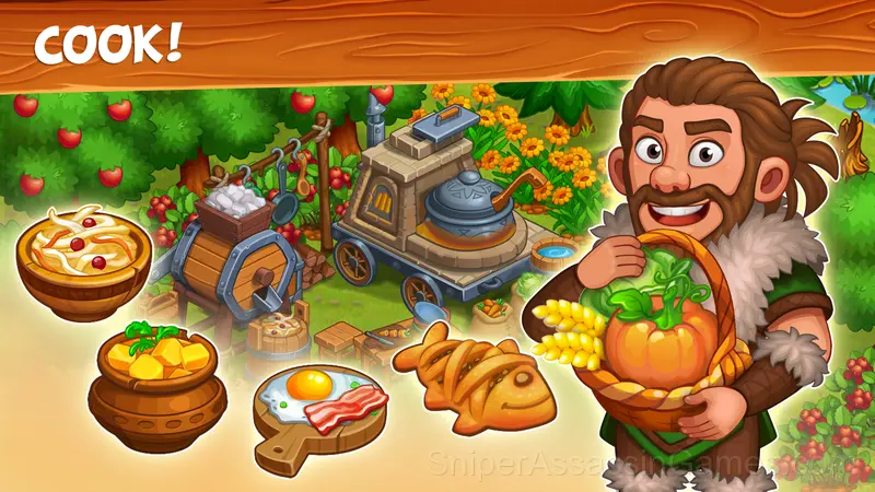 Vikings and Dragon Island Farm gameplay screenshot 2