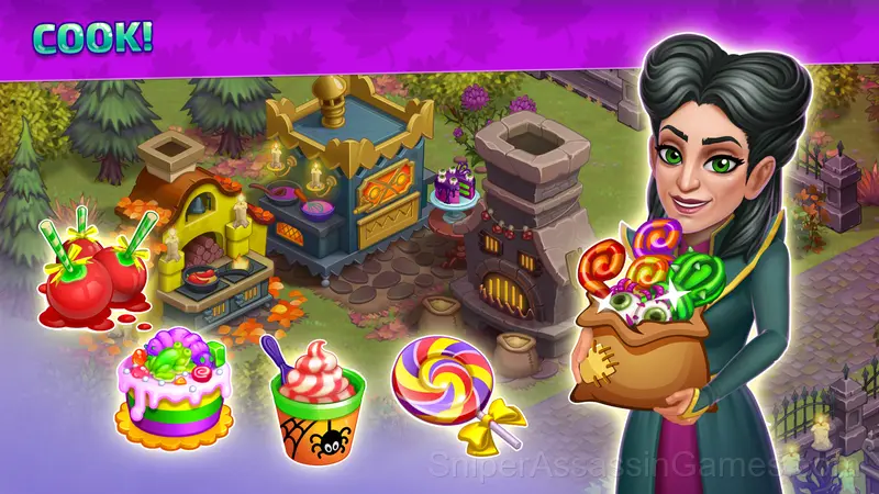 Halloween Farm: Monster Family gameplay screenshot 2