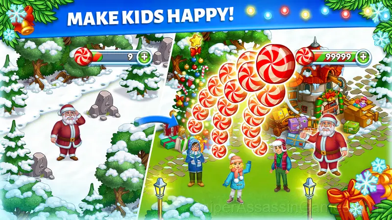 Snow Farm Happy New Year gameplay screenshot 3