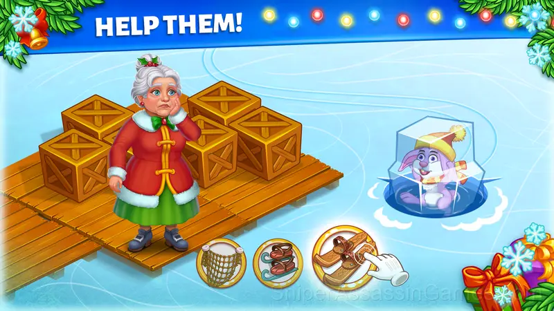 Snow Farm Happy New Year gameplay screenshot 4