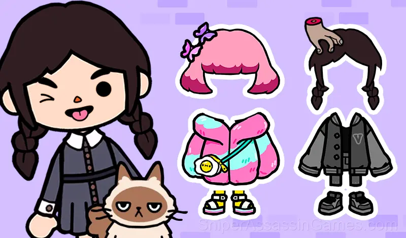 Play Toca Boca Wednesday Addams