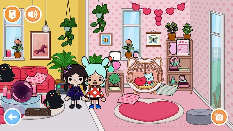 Toca Boca Wednesday Addams gameplay screenshot 3