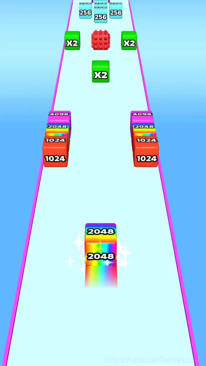 Run Run 2048 gameplay screenshot 1