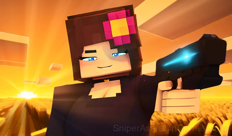 Play Noob Shooter Girl Defense