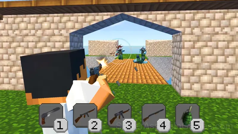 Noob Shooter Girl Defense gameplay screenshot 3