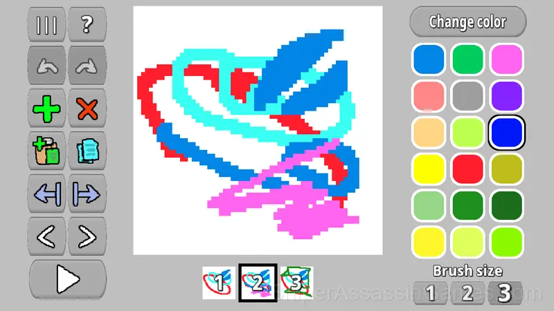 Pixel Animator: creating GIF animation gameplay screenshot 1
