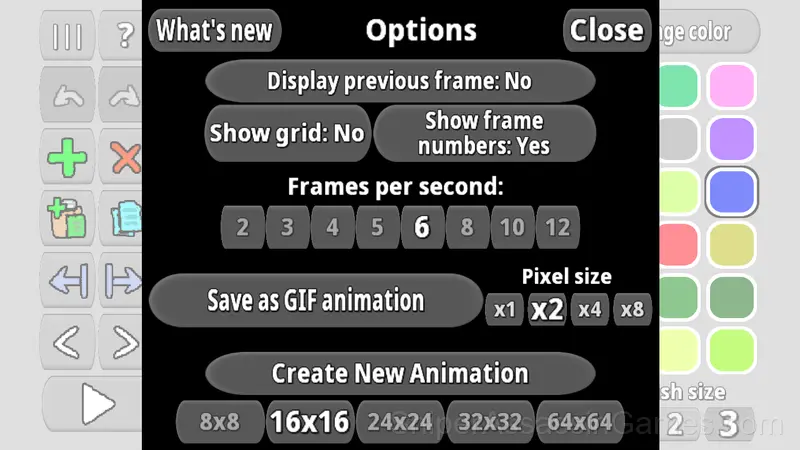 Pixel Animator: creating GIF animation gameplay screenshot 3