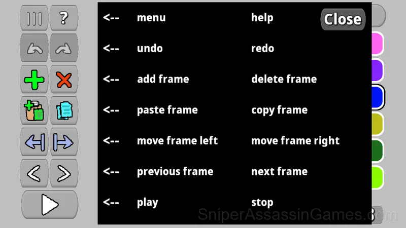 Pixel Animator: creating GIF animation gameplay screenshot 4